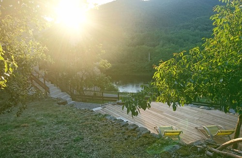 Saint-Fortunat-sur-Eyrieux Apartment | Private beach and panoramic view, on the Dolce Via