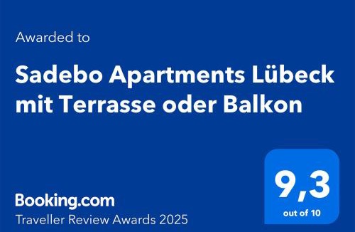 St Lorenz Apartment | Sadebo Apartments Lübeck mit Terrasse oder Balkon