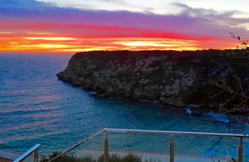 Cala en Porter Villa | Seafront Villa Bellavista with private heated pool