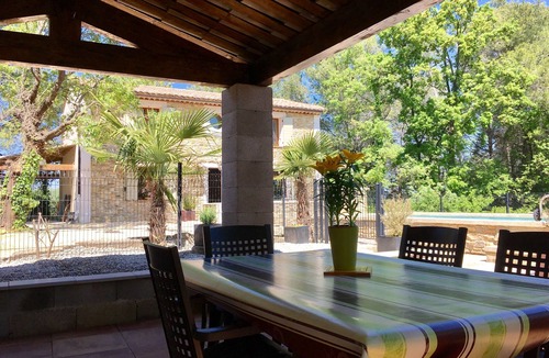 Cruviers-Lascours Villa | stone house, private pool, situated degagee view to wilderness calm