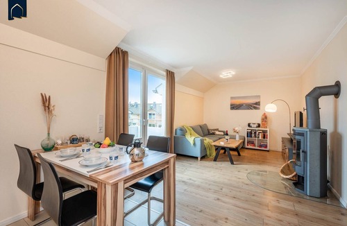 Ueckeritz Apartment | Traumhaftes Apartment Sylva, Strandnah mit Balkon