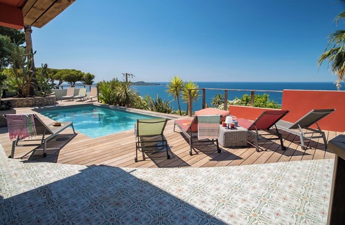 Carqueiranne Villa | Villa Standing Paradis Bleu : Heated pool & Sea view