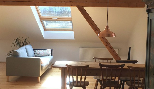Apartment mountain view in the attic for 2 persons