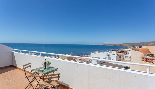 Beachfront Apartment in Tarajalejo with Sea Views and Shared Terrace