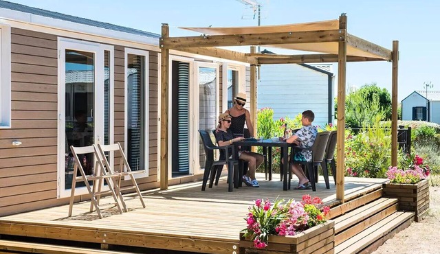 Camping Les Mûriers * - Luxury Chalet 3 Rooms 4 People Air Conditioned + TV
