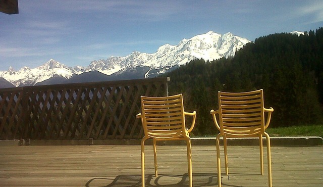 Chalet Cordon/Combloux/Megève, extraordinary view of Mt-Blanc