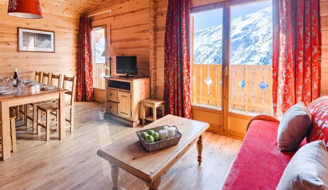 Chalet, swimming pool, balcony, tv, 65m², Valmeinier