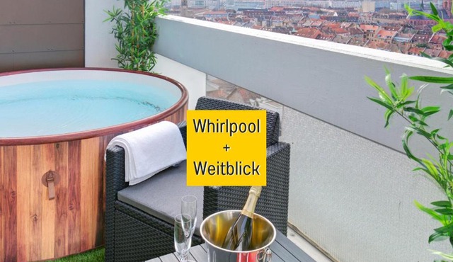 Das Penthouse mit 3 Dachterrassen, Whirlpool & Panoramablick