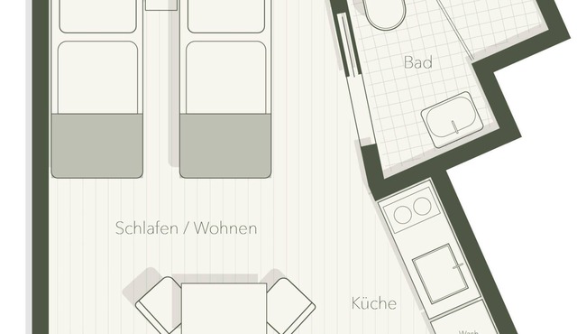 Modern studio in the city center/AC