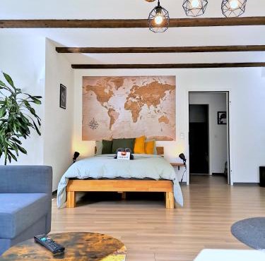 Studio-Apartment mit Garten, Parkplatz & Küche