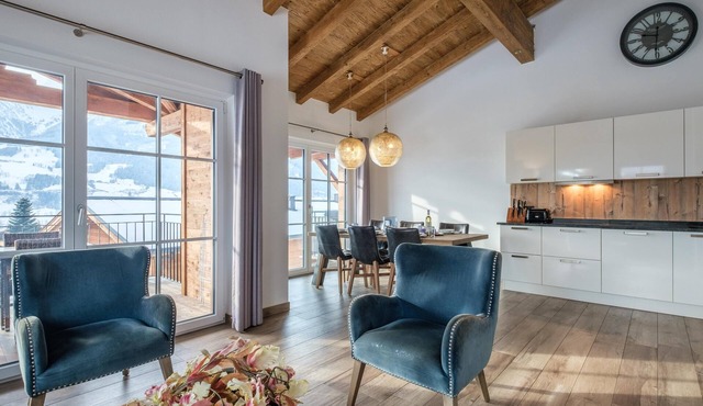 Stylish penthouse with shared sauna and lift