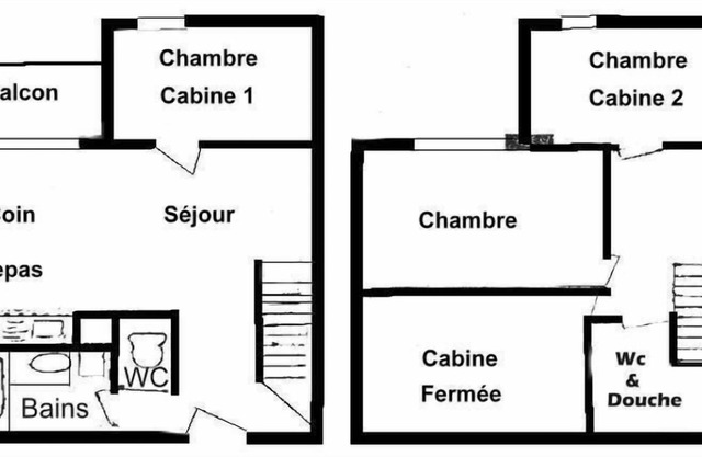 250m from ski slopes, 3rd floor, view street, balcony, tv, ski locker, 50m², Les Saisies