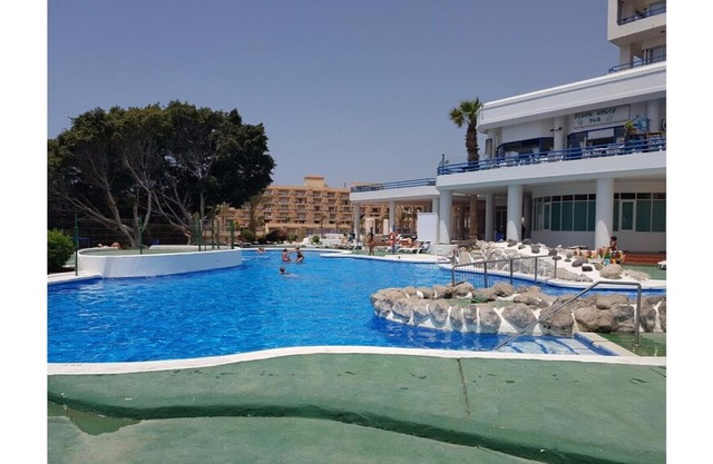 apartment with sea view and private pool terrace with sun bed