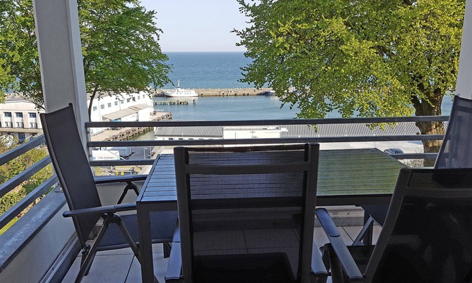 Sassnitz Apartment | 4 star * apartment with panoramic sea view, 1st row, Sassnitz auf Rügen