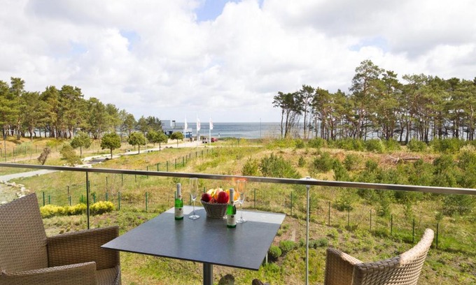 Binz Apartment | Dünenresidenz Prora - Appartement mit Meerblick, 2 Schlafzimmern und Balkon NP203