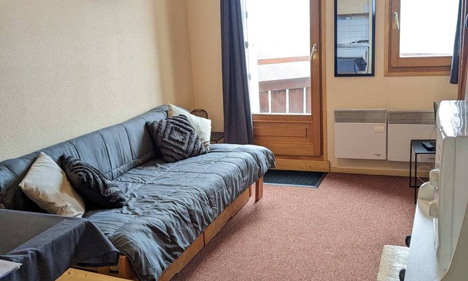 Prapoutel Apartment | Studio at the foot of the slopes, balcony, 3 beds, ski locker