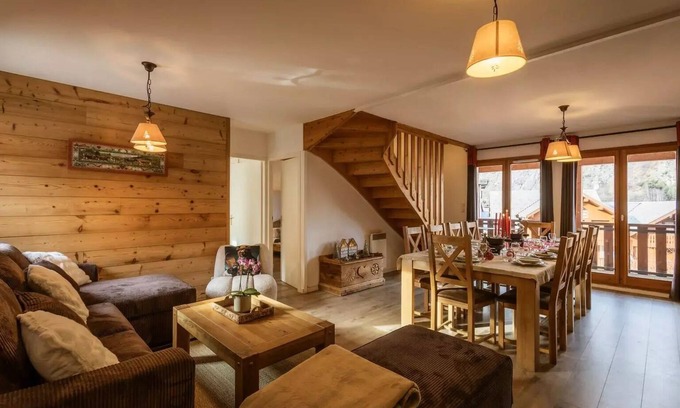 Valloire Apartment | The Chalets of Adrian - 5 duplex rooms 10 people 4* West exposure