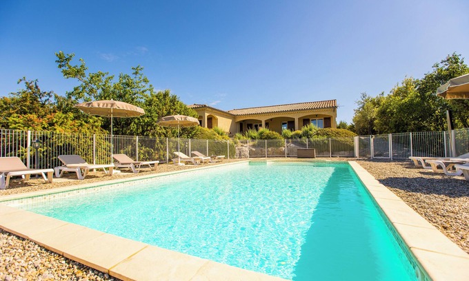 Joyeuse Villa | Villa L'Olivier with Private Pool and Spa in South Ardèche