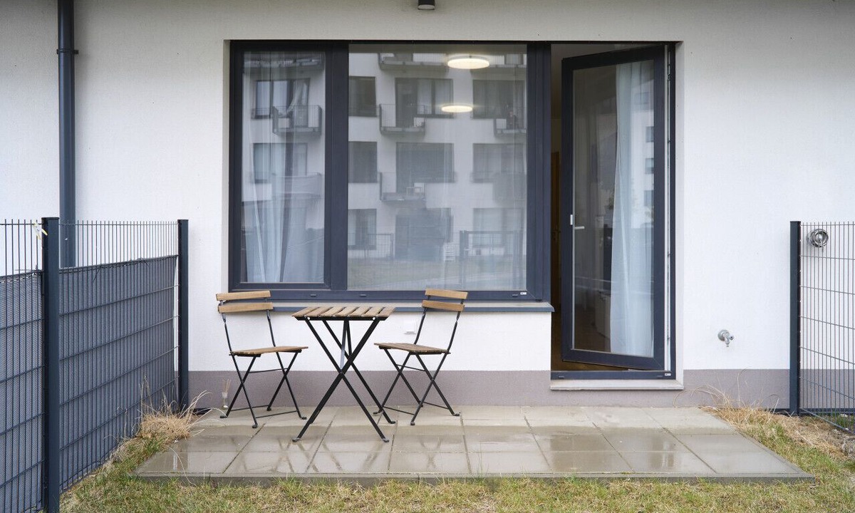 Prague 9 Apartment | Garden Giggles: Ground-Floor Fun in the Sun