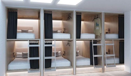 Shared Dormitory, Women only (Yin, 1 bed in a 8 beds dormitory)
